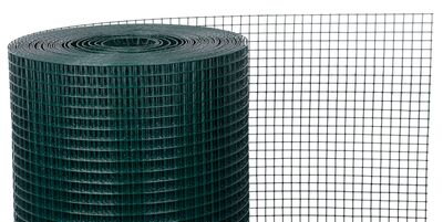 Chovateľské zvárané štvorhranné pletivo GARDEN PVC 1000/19x19/1,45 mm