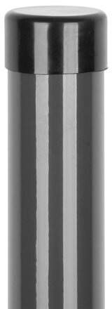 Stĺpik Strend Pro METALTEC, 48/1500/1,25 mm, antracit, okrúhly, čiapočka, Zn+PVC, RAL7016