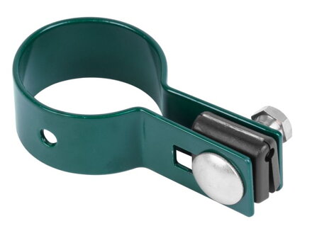 Objímka na okrúhly stĺpik 48 mm, koncová, antracit, Zn+PVC, RAL7016