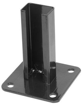Pätka na ukotvenie pre stĺpik 60×40 mm, antracit, RAL7016