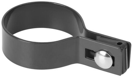 Objímka na okrúhly stĺpik 60 mm, koncová, antracit, Zn+PVC, RAL7016