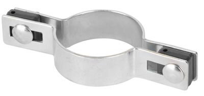 Objímka na okrúhly stĺpik 38 mm, priebežná, pozinkovaná