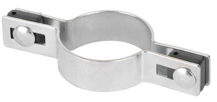Objímka na okrúhly stĺpik 38 mm, priebežná, pozinkovaná