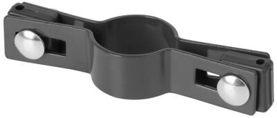 Objímka na okrúhly stĺpik 38 mm, priebežná, antracit, RAL7016