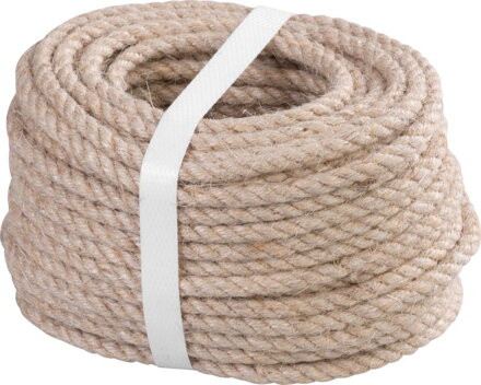 Lano Strend Pro Premium 5 mm, jutové, prírodné, stáčané, 20 m