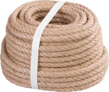 Lano Strend Pro Premium 8 mm, jutové, prírodné, stáčané, 20 m