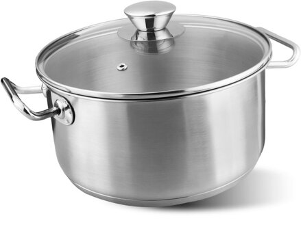 Kastról MagicHome Chloe, hrniec, 24 cm, 5,5 lit., so sklenenou pokrievkou, nerez