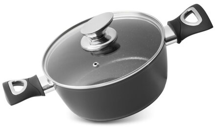 Hrniec MagicHome Black Line, 20 cm, 2,2 l, s pokrievkou