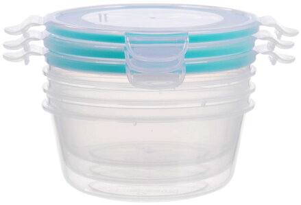 Dózy na potraviny MagicHome Lunchbox, 0,7 l, sada 3 ks, Clip