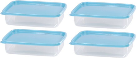 Dózy na potraviny MagicHome Lunchbox, 1 l, sada 4 ks, obdĺžniková