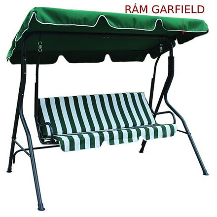 Rám GARFIELD na strechu záhradnej hojdačky, T11, T12, kovový, tmavý