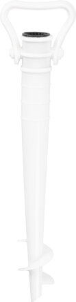 Stojan na plážový slnečník LEQ CONNOR, PVC, skrutka do zeme, 43 cm