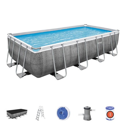 Bestway Power Steel 56996 488x244x122 cm, bazén s filtráciou