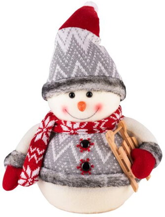 Vianočná dekorácia Snehuliak, 30 cm