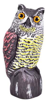 Plašič vtákov – maketa sovy, 36 cm