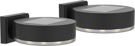 Solárna lampa na stenu/plot – SMD LED, balenie 2 ks