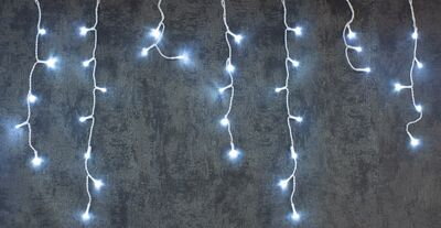 Vianočné osvetlenie reťaz Icicle, 200 LED, studená biela, MULTI CONNECT, 5 m, exteriér