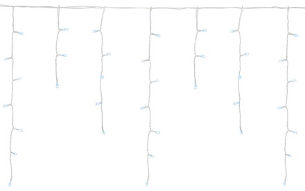 Vianočné osvetlenie reťaz Icicle, 200 LED, studená biela, MULTI CONNECT, 5 m, exteriér