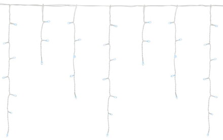 Reťaz MagicHome Vianoce Icicle, 400 LED studená biela, MULTI CONNECT, cencúľová