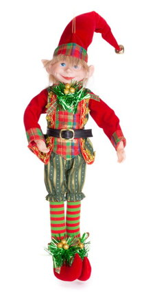 Vianočná dekorácia Elf, závesný, 46 cm
