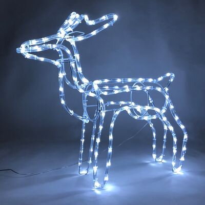 Vianočná dekorácia Sob, 144 LED studená biela, 230V, 50 Hz, exteriér, 59x27,50x64 cm
