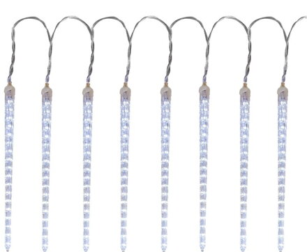 Vianočné osvetlenie reťaz Icicle, 288 LED, studená biela, 3,5 m, vodopádový efekt