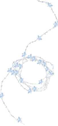 Vianočné osvetlenie reťaz Stardeco CW, 20 LED, studená biela, 1,9 m, interiér