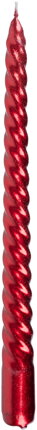 Sviečka MagicHome Vianoce, 25 cm, bal. 2 ks, červená, špirálová