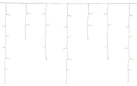 Vianočné osvetlenie reťaz Icicle, 400 LED, teplá biela, 10 m, MULTI CONNECT
