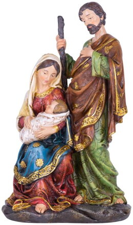 Vianočná dekorácia Svätá rodinka, polyresin, 25 cm