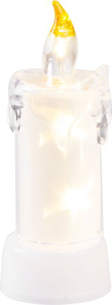 Sviečka MagicHome Vianoce, 3x LED, teplá biela, 5x13,5 cm