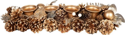 Adventná ikebana, zlatá, 45 cm