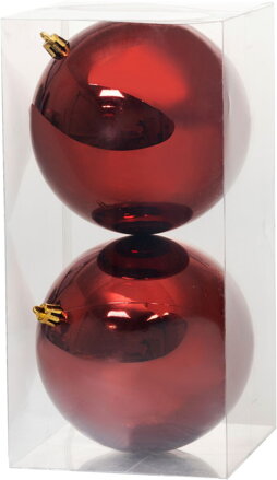 Gule na vianočný stromček, 2 ks, bordové, 12 cm