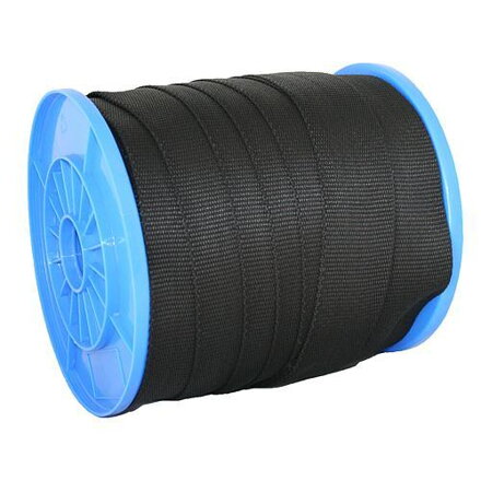 Popruh upínací Strend Pro WR50, 50 mm, čierny, 50 m, PP