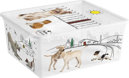 Box KIS C Style Pets M, 18L, 34x40x17 cm, s vekom