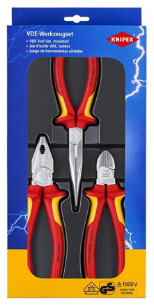 Sada klieští KNIPEX 00 20 12 – 3-dielna, VDE