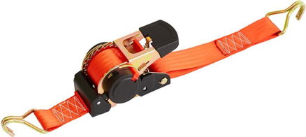 Popruh upínací Strend Pro 50 mm, samonavíjací pás s račňou, 4,5 m