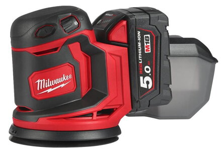 Bruska Milwaukee® M18 BOS125-502B, 2x5.0Ah, 125 mm, excentrická