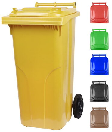 Smetná nádoba ICS GB4 240 l, plastová, hnedá, HDPE