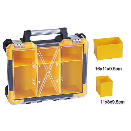 Kufríkový organizér HL3086-C, 6 priečok, max. 23 kg, 38×34×11 cm