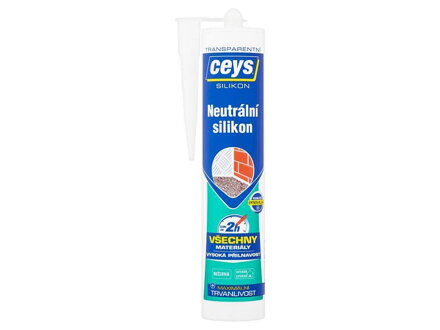 Ceys Neutrálny Silikón transparentný, 280 ml