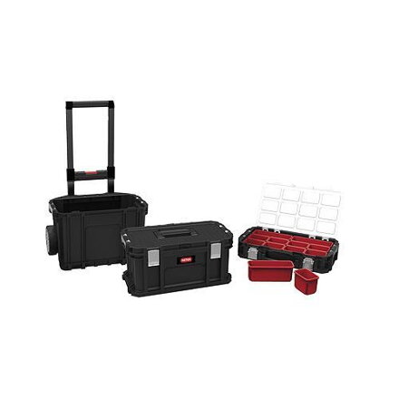 Sada boxov na náradie Keter CONNECT ROLLING SYSTEM, 70×57×38 cm