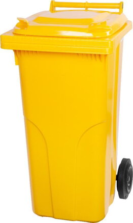 Smetná nádoba MGB 120 lit, plast, žltá 1018, HDPE, popolnica na odpad