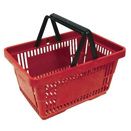 Strend Pro Košík Shopper, 20 lit, červený RED