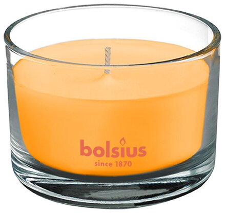 Vonná sviečka Bolsius Jar True Scents 63/90 mm, mango