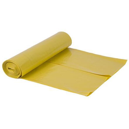 Vrecia na odpad ROLO LDPE T711.05, 70x110x0,05 mm, žlté, 15 ks, 120 lit.