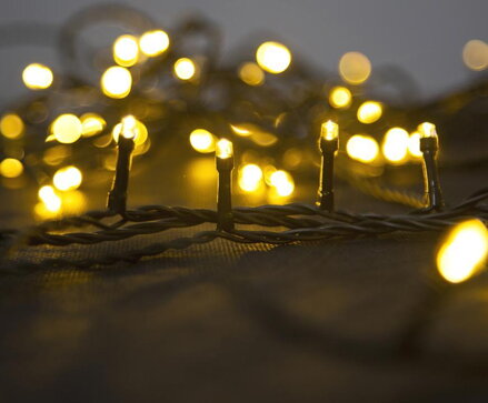 Vonkajšie vianočné osvetlenie reťaz Errai, 800 LED teplá biela, 8 funkcií, 230 V, 50 Hz, IP44, exteriér, osvetlenie, L-16 m