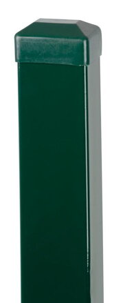Stĺpik 1700/60x40/1,25 mm, zelený, hranatý, Zn+PVC, RAL6005