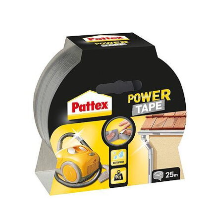 Páska Pattex® Power Tape, 50 mm, L-25 m, strieborná