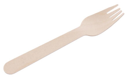 Strend Pro Vidlička MagicHome Woodline ECO Gastro, 160 mm, bal. 100 ks, 100% Natural